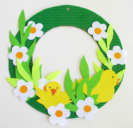 Décor de fenêtre de Pâques