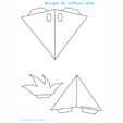 Masque de corbeau 3D: éléments à colorier