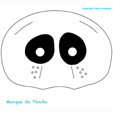 Masque panda coloré