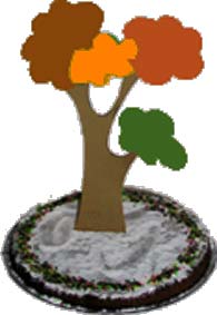 Decoration arbre pour gateau