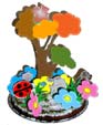 Décoration du gâteau pour une fête d'enfant