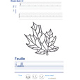 Exercice d'écriture sur la feuille