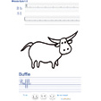 Exercice d'écriture sur le buffle 