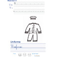 Exercice d'écriture sur l'uniforme