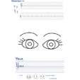Exercice d'écriture sur le yeux