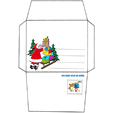 Grandes enveloppes pour la lettre au Père Noël