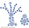 bonhomme de neige flocons