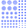 Flocons bleus