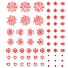 Flocons rouges
