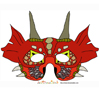 masque de dragon à imprimer