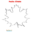 Feuille d'érable 3 pour faire une mosaïque
