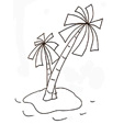coloriage palmiers