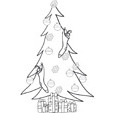 coloriage arbre