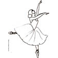 Coloriage danseuse