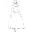 Coloriage de la princesse à la grande bouche