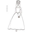 Coloriage de princesse : princesse sage