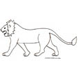 Coloriage lion