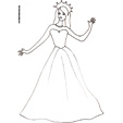 Coloriage de la princesse - dessin 35