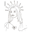 portrait princesse Coloriage du portrait de la princesse des glaces