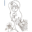 Coloriage vacances sirene