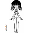 Coloriage de fille doll3