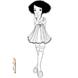 Coloriage de fille doll1