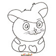 Coloriage de hamster