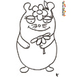 coloriage taupe