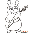 coloriage taupe