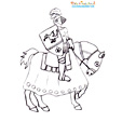 Coloriage de chevalier