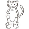 Coloriages de tigres
