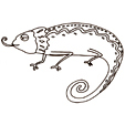 Coloriage caméléon