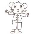 Coloriage d'une souricette