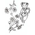 petite chinoise au cerisier