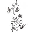 Coloriage fleurs de cerisier