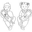 enfants chinois qui dansent