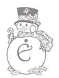 Coloriage lettre "E"