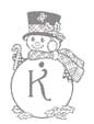 Coloriage lettre "K"