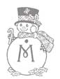 Coloriage lettre "M"