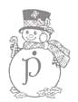 Coloriage lettre "P"