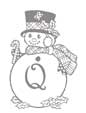 Coloriage lettre "Q"