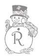 Coloriage lettre "R"