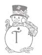 Coloriage lettre "T"