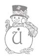 Coloriage lettre "U"