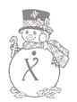 Coloriage lettre "X"