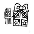 Coloriage de cadeaux dessin 7