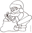 Coloriage du lutin et du sac à cadeaux dessin 9