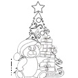 Coloriage du sapin de Noël dessin 15