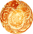 blinis à la farine de blé