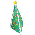 Sapin de Noël en papier